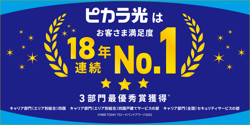 RBB TODAY編集部主催「ブロードバンドアワード 2025」各項目 第1位 RBB TODAY編集部主催「ブロードバンドアワード 2025」各項目 第1位